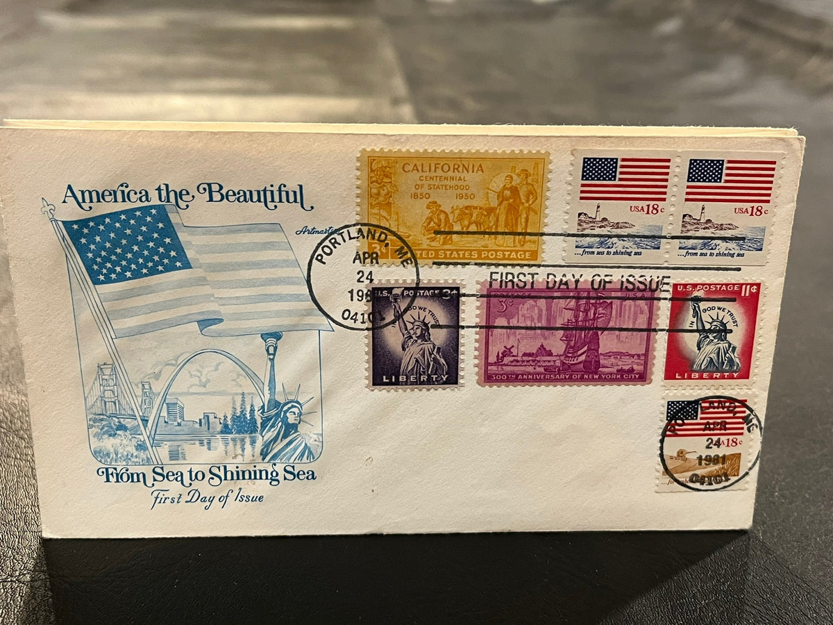 America The Beautiful - From Sea To Shining Sea FDC 1981