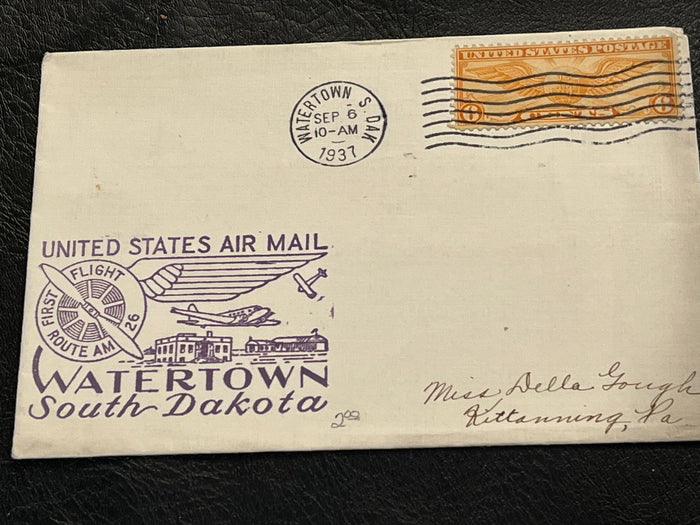 First Flight cache. Watertown, S. Dakota 1937