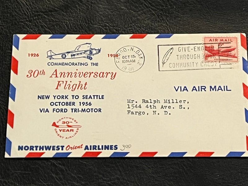 Commemorating the 30th Anniversary Flight - New York to Seattle 1956