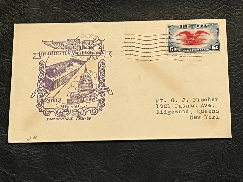 First Air Mail flight - Charleston, West Virginia.