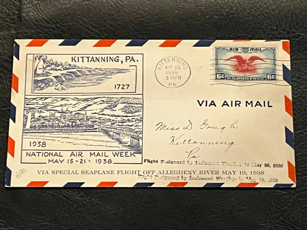 National Air Mail Week. Kittanning, Pa. 1938.