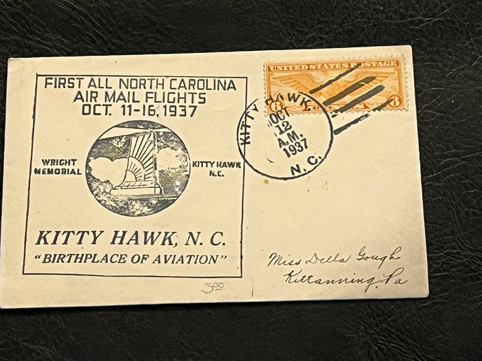 First North Carolina Air Mail flights  1937