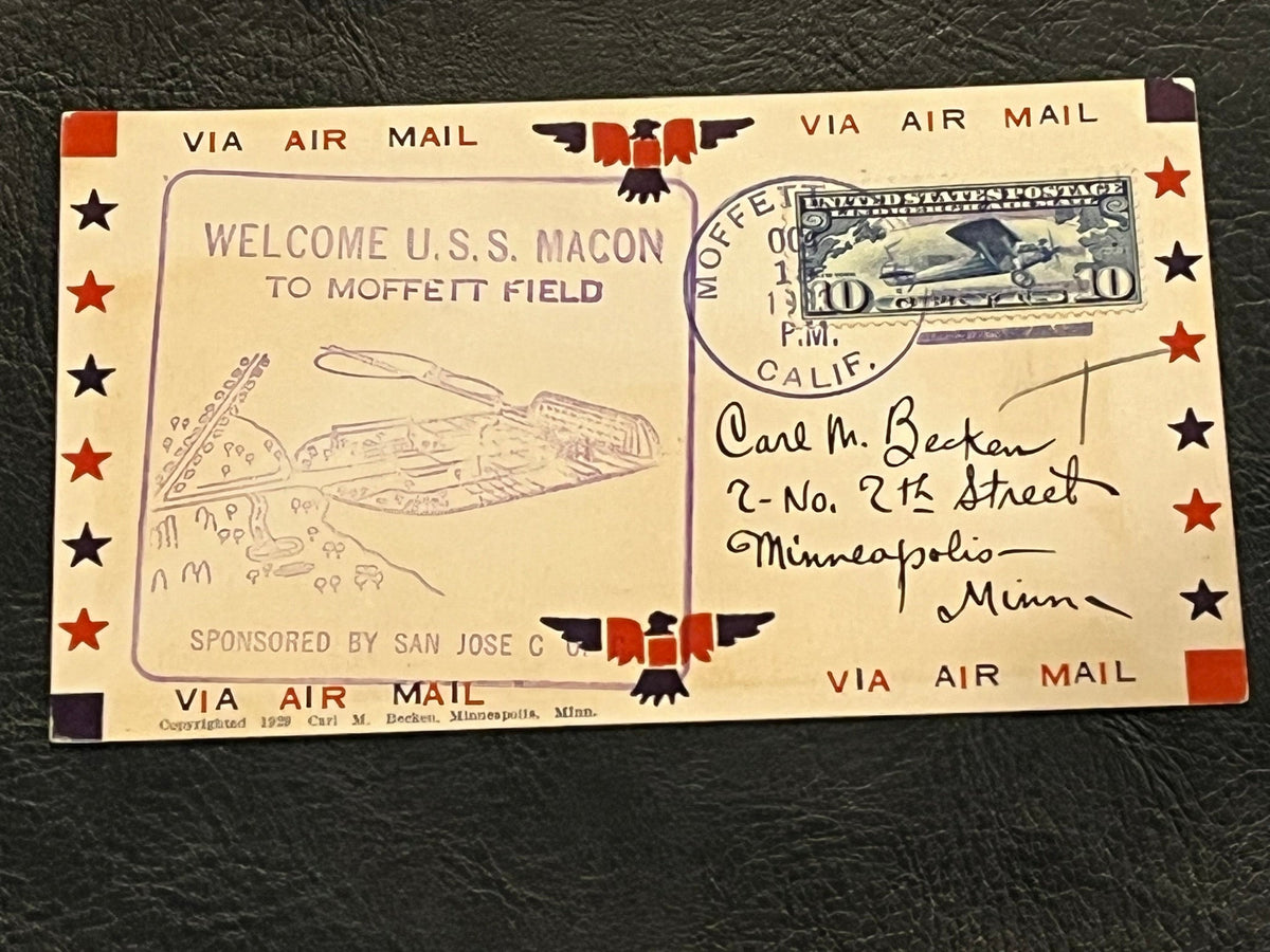 Moffett Field, Clifornia Welcomes U.S.S. Macon 1933