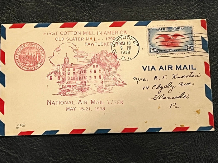 National Air Mail Week - Pawtucket, Rhode Island 1938