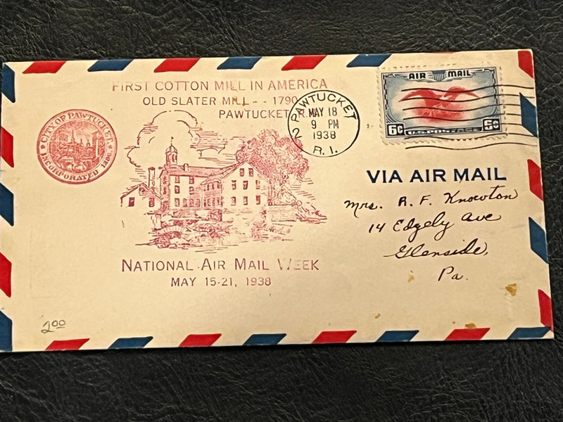 National Air Mail Week - Pawtucket, Rhode Island 1938