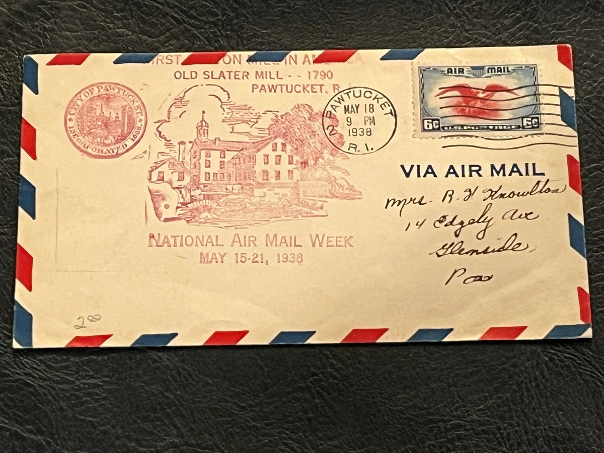 National Air Mail Week - Pawtucket , Rhode Island 1938