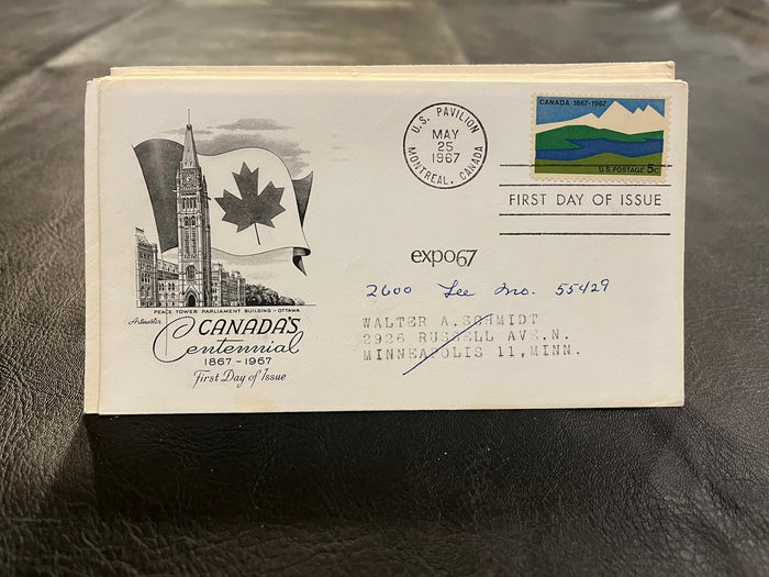 Canada's Centennial FDC