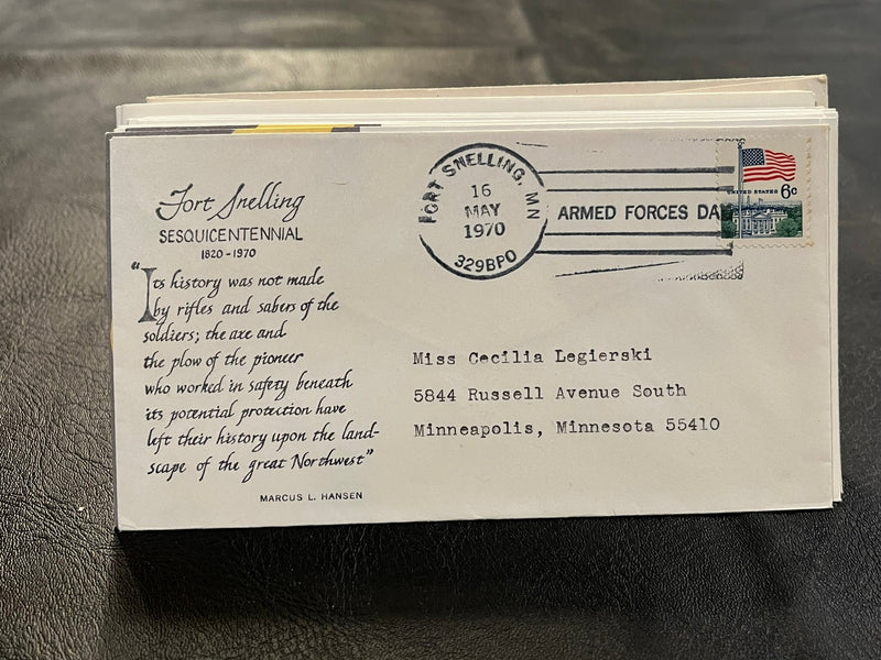 Ft. Snelling Sesquicentennial FDC