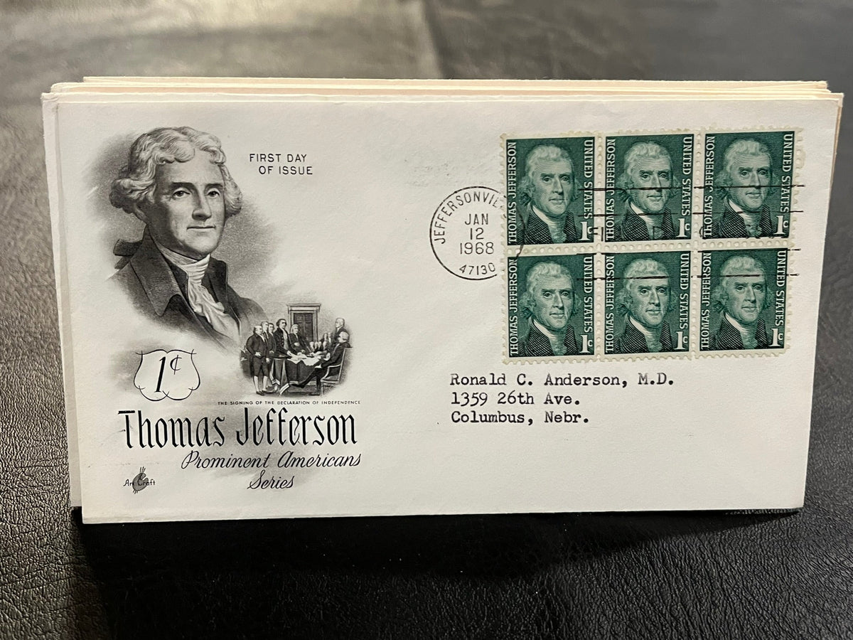 Thomas Jefferson - Prominent American FDC