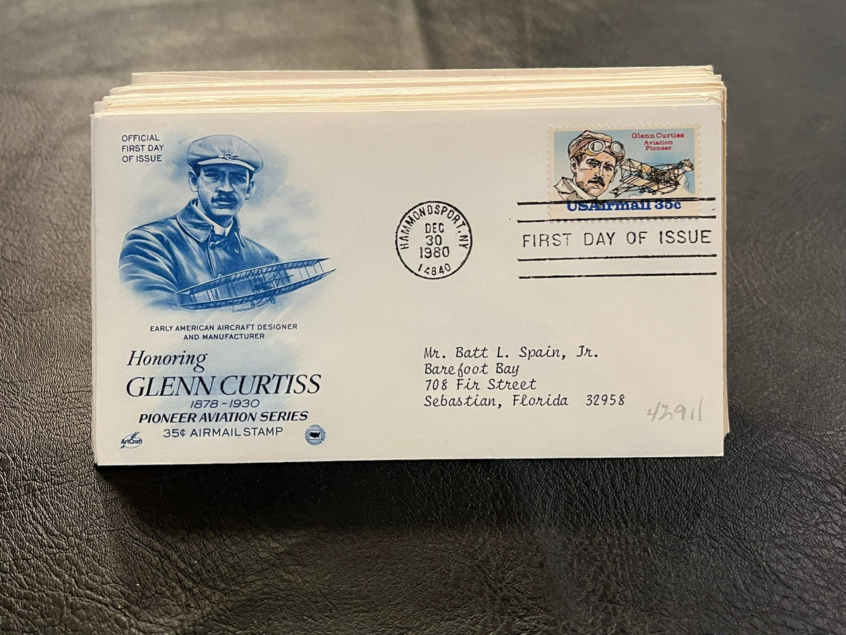 Glenn Curtiss Aviaator FDC