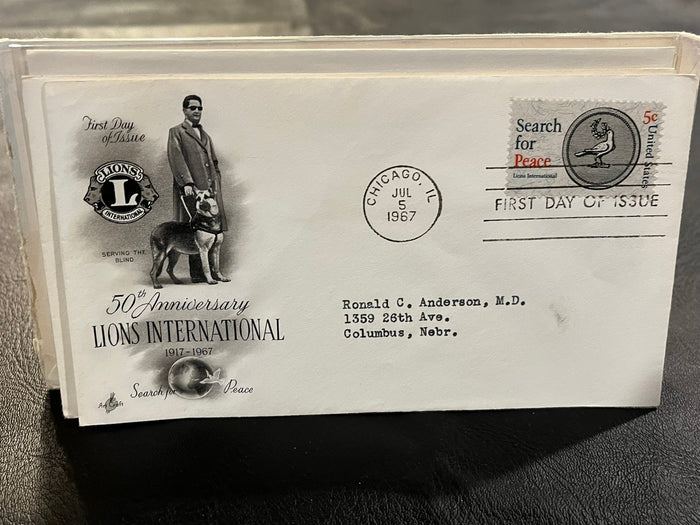 Lions International 50th Anniversary FDC