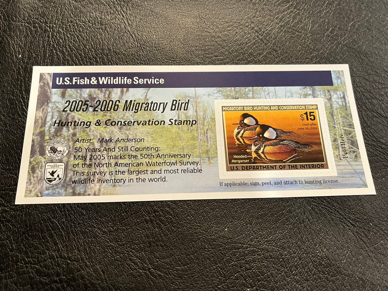 RW72A  Migratory Bird $15.00 Federal Duck Stamp