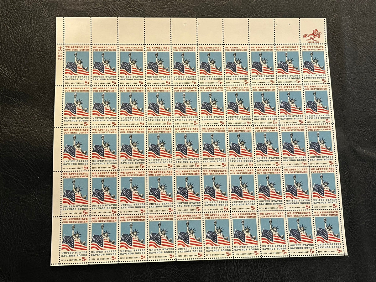 #1320 - 1966 5c We Appreciate Our Servicement Mint Sheet