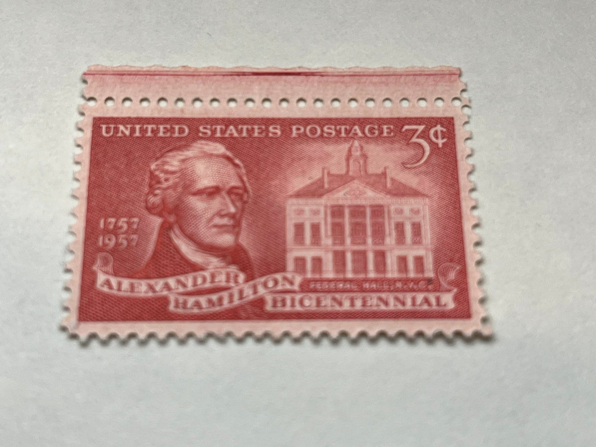 #1086 - 1957 3c Alexander Hamilton