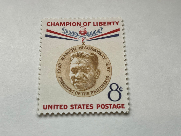 #1096 - 1957 8c Ramon Magsaysay