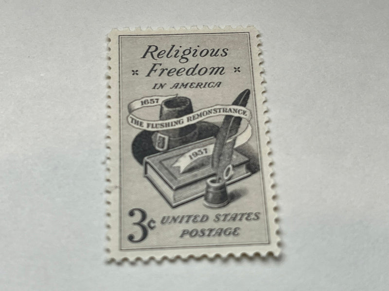 #1099 - 1957 3c Religious Freedom Mint Sheet