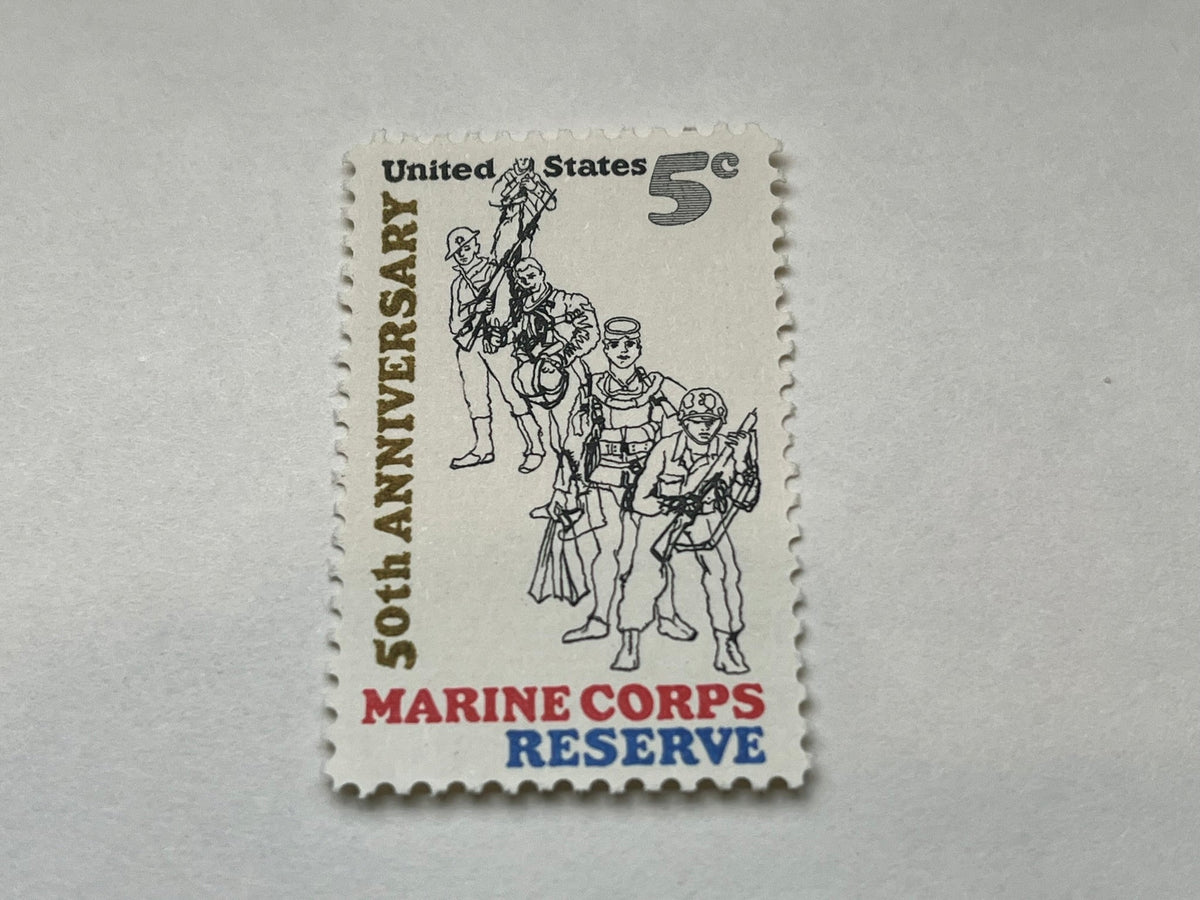 #1315 - 1966 5c Marine Corps Reserve. - (2 stamps)