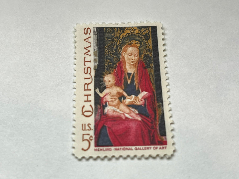 #1336 - 1967 5c Traditional Christmas: Madonna and Child Mint Sheet