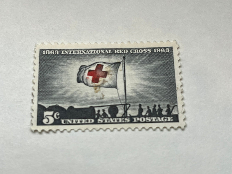 #1239 - 1963 5c International Red Cross Centennial Mint Sheet