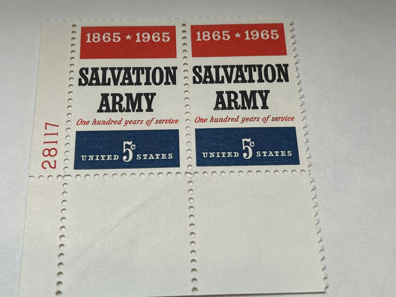 #1267 - 1965 5c Salvation Army Mint Sheet - 1