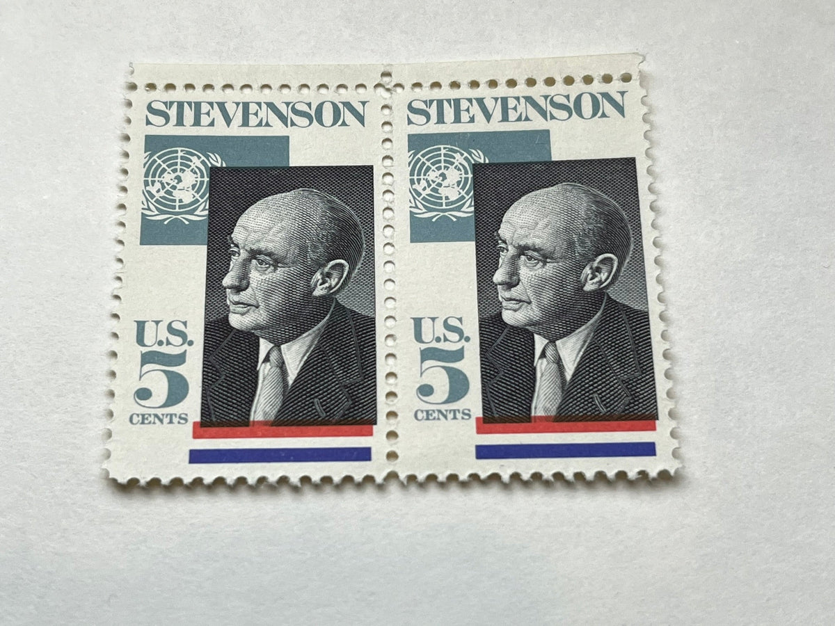 #1275 - 1965 5c Adlai Stevenson (10 mnh stamps included)