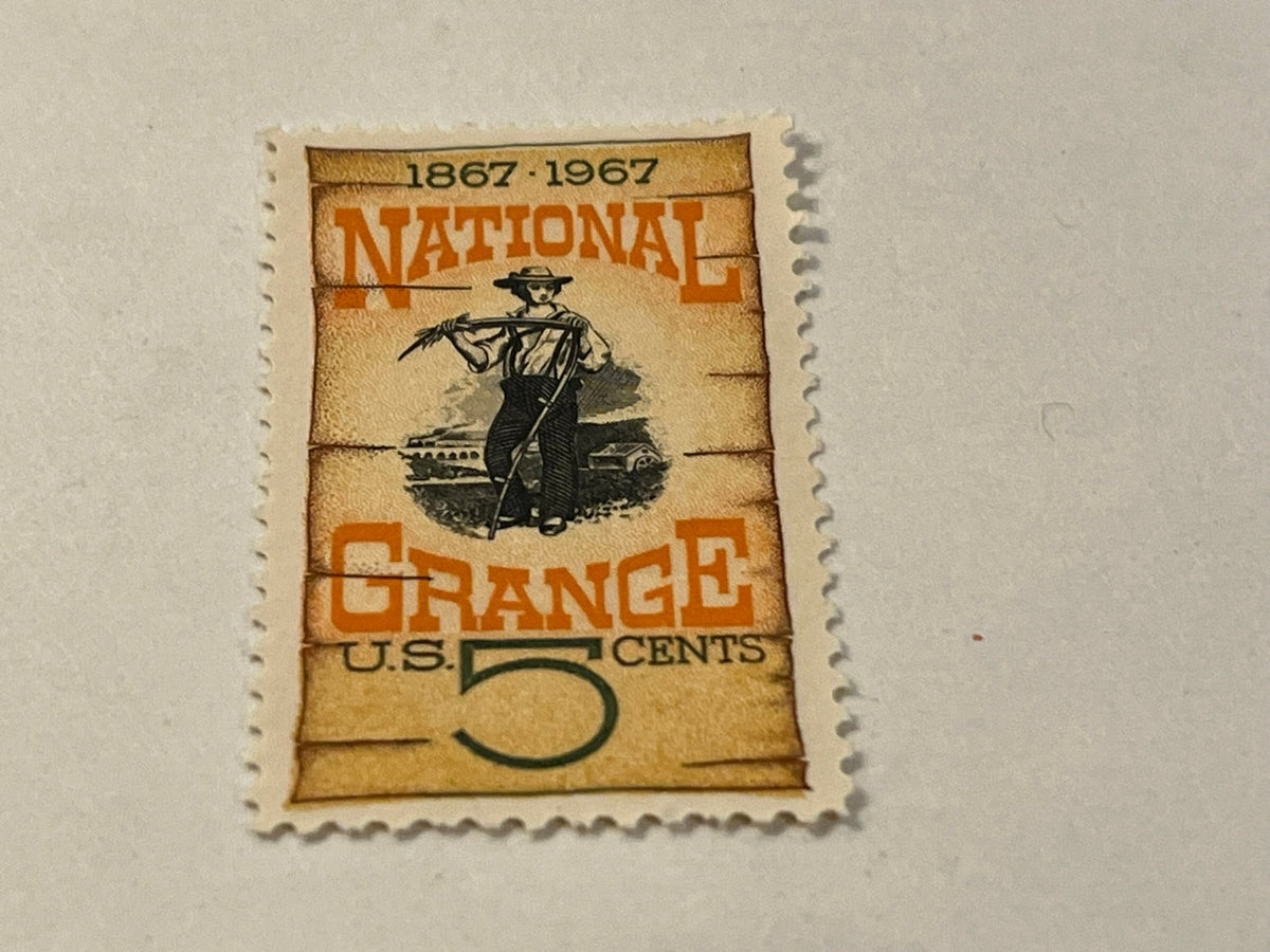 #1323 - 5c National Grange (includes 5 mnh stamps)