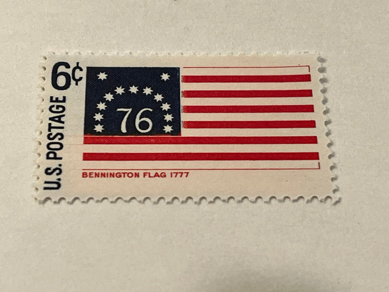 #1348 - 1968 6c Bennington Flag