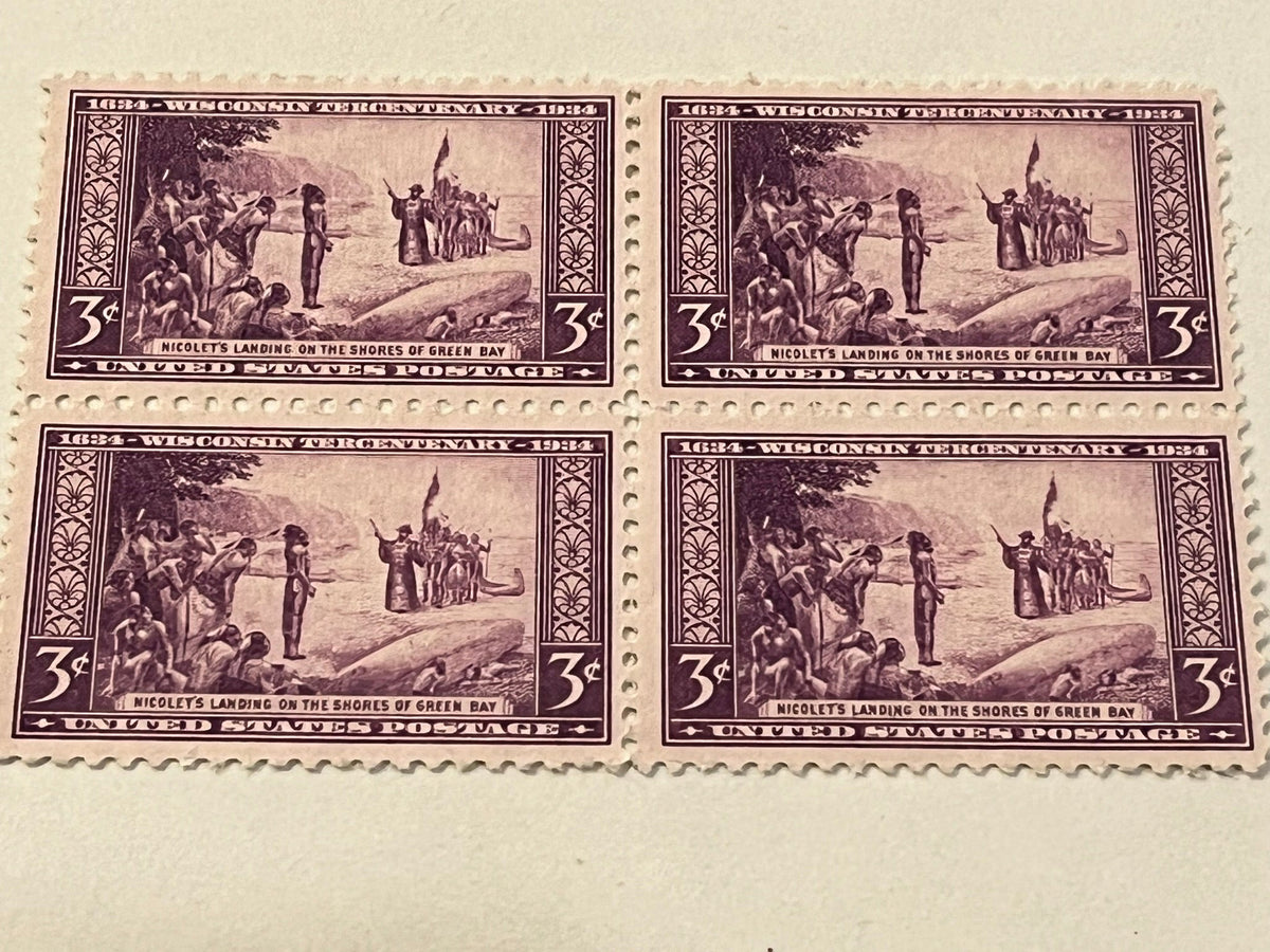 #739 - 1934 3c Wisconsin Tercentenery