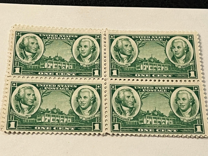 #785 - 1c Army and Navy: Washington and Greene