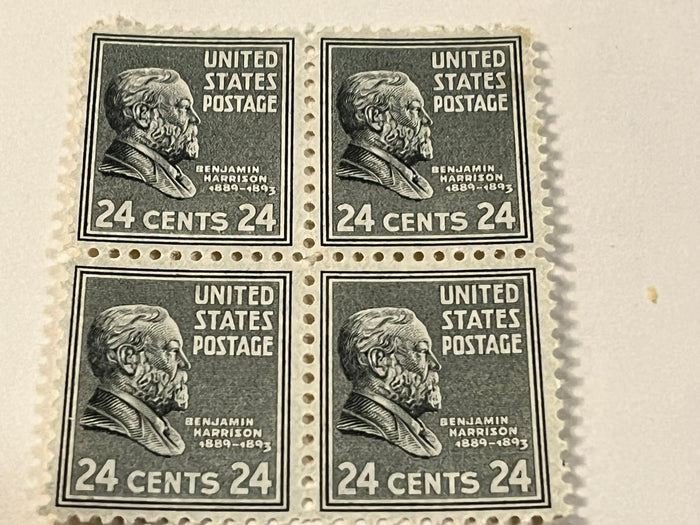 #828 - 1938 24c Benjamin Harrison