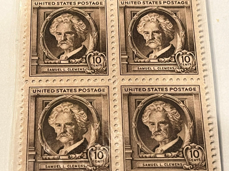 #863 - 1940 Famous Americans : 10c Samuel Clemens