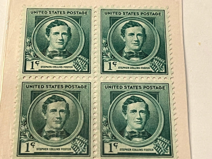 #879 - 1940 1c Famous Americans Stephen Foster