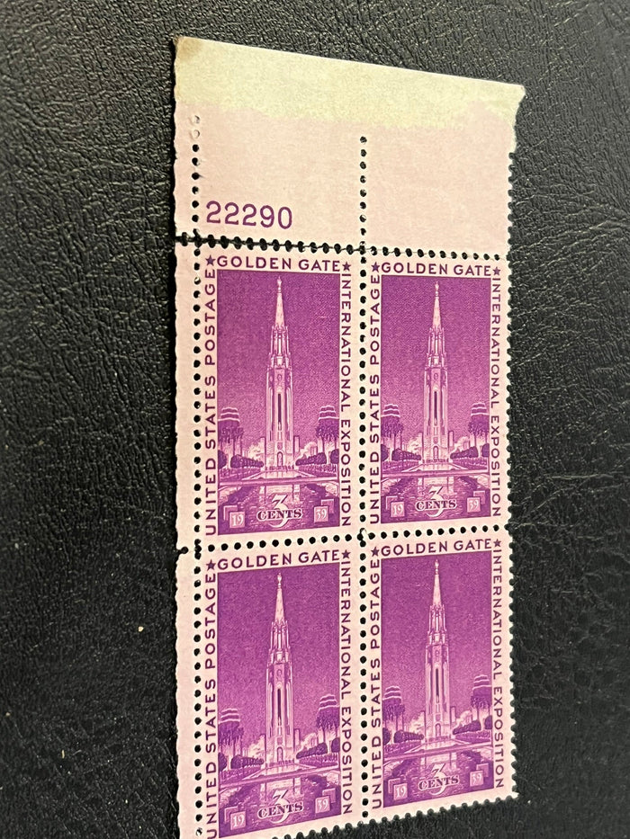 #852 - 1939 3c Golden Gate International Exposiiton