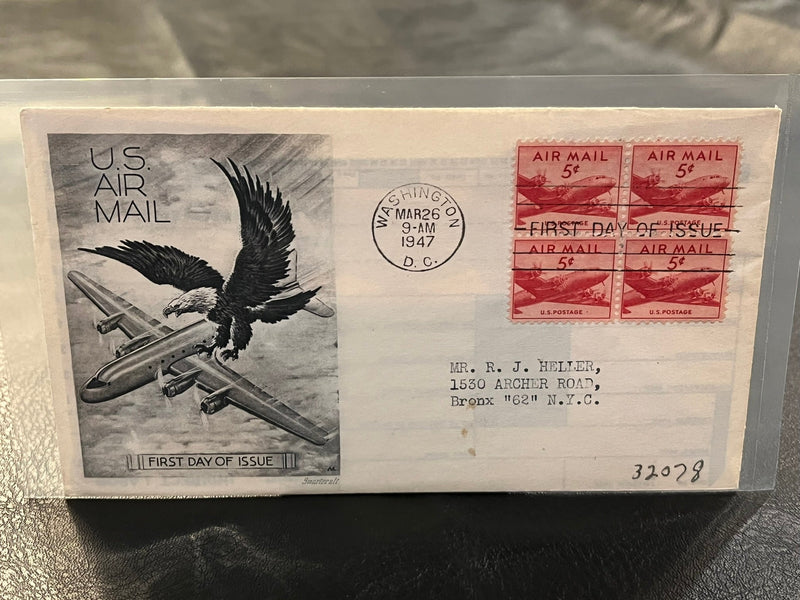 U.S. Air Mail FDC. 1947