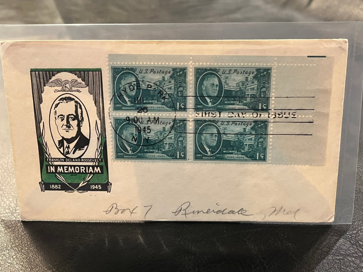 Franklin Roosevelt In Memoriam FDC  1945