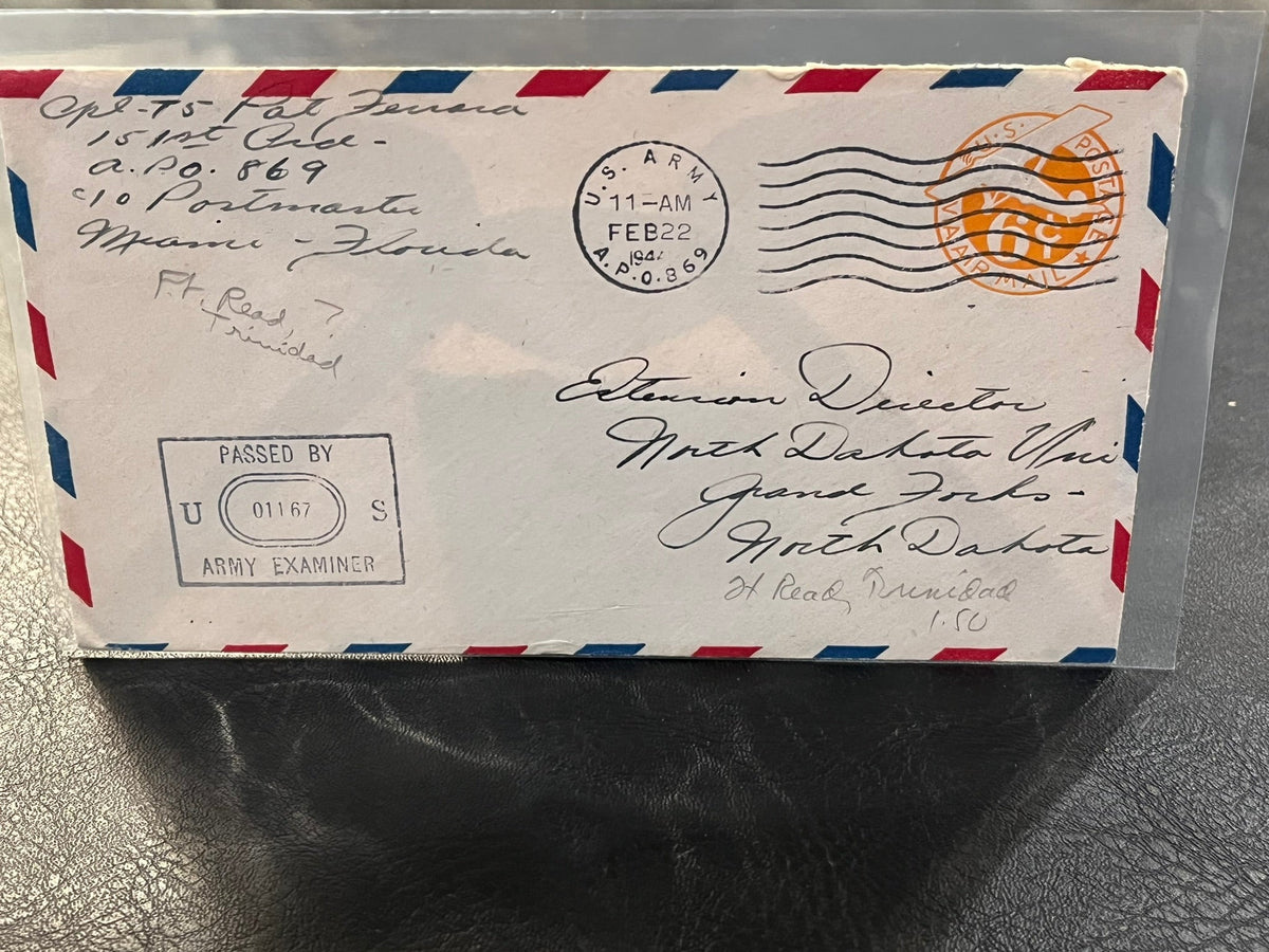 WWII Soldier letter - Cencorsed. 1944