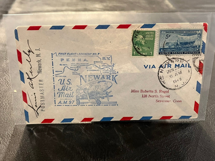 First Air Mail Flight - Neward, N.J. - Pittsburgh, Pa. 1949