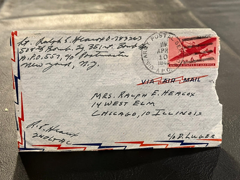 WWII Army Postal censored mail. 1945