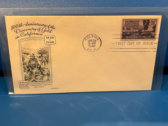 California Gold Discovery  100th Anniversary. Fleetwood cachet.