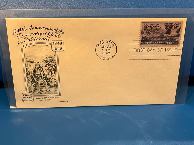 California Gold Discovery  100th Anniversary. Fleetwood cachet.