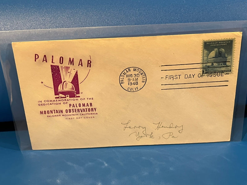 Palomar Mountain Observatory FDC. Art Craft cachet. 1948