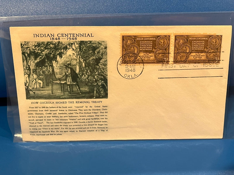 Indian Centennial FDC. 1948