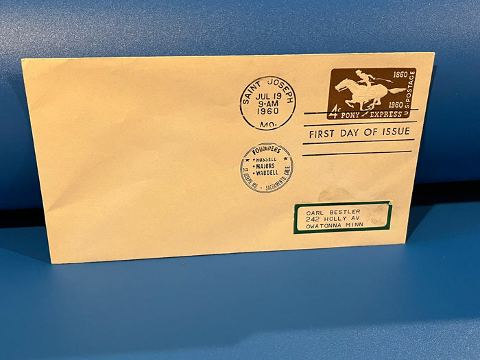 Pony Express FDC. 1960 - 1