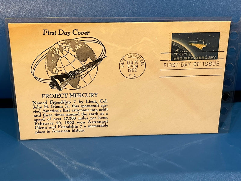 Project Mercury FDC. 1962