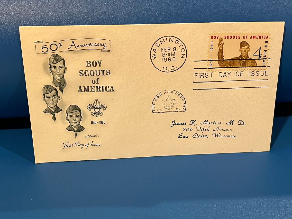 Boy Scouts of America FDC. 1960. Artmaster Cachet.