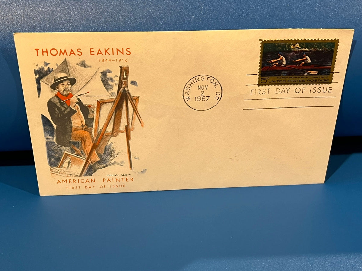 Thomas Eakins - American Painter FDC. Cachet Craft. 1967