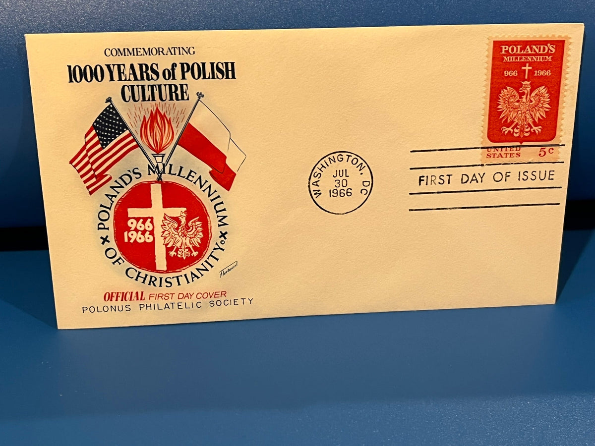 1000 Years of Polish Culture. Fleetwood cachet. 1966