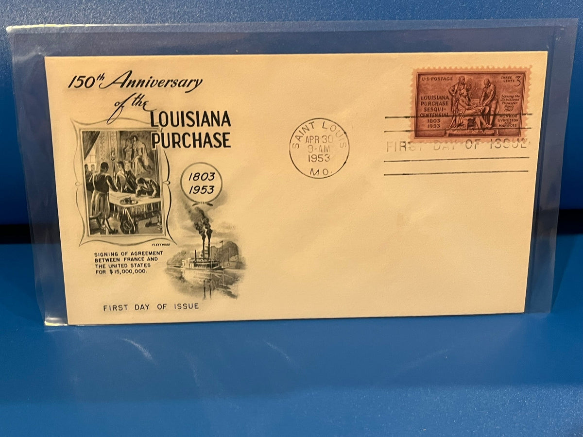 Louisiana Purchase 150th Anniversary FDC. Artmaster cachet. 1953