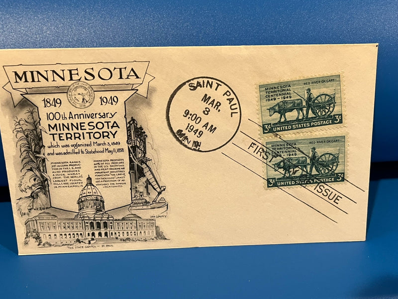 Minnesota Territory FDC 1949.