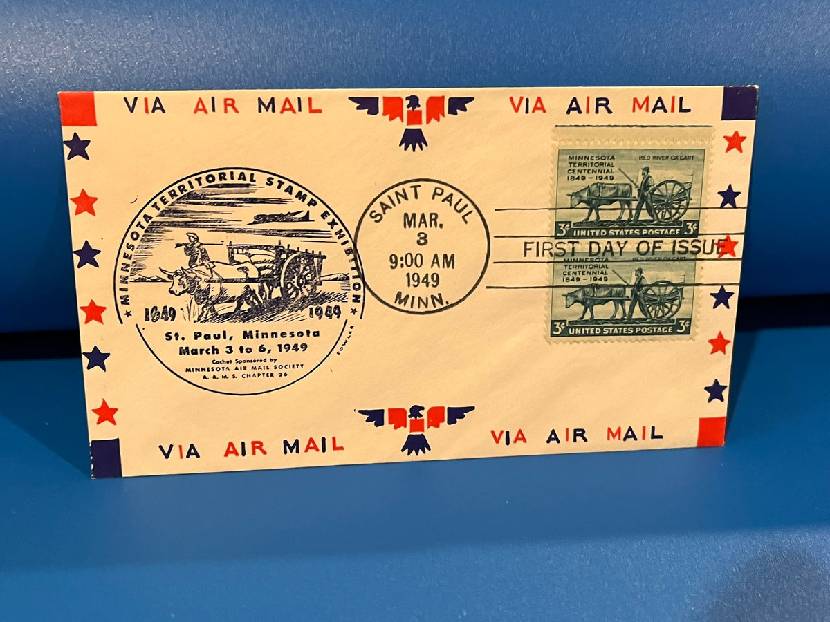 Minnesota Territorial Stamp Exhibition FDC. 1949